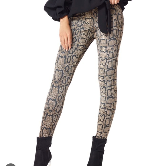 Hue leggings Brown python Size S ultra soft denim - Picture 9 of 10